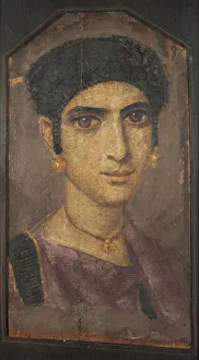 Portrait of a Young Lady, 2nd cen. AD. Artist: Fayum mummy portraits Portrait of a Young Lady, 2nd cen. AD. Artist: Fayum mummy portraits