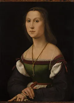 Portrait of a Young Woman (La Muta), ca 1507. Creator: Raphael (Raffaello Sanzio da Urbino) Portrait of a Young Woman (La Muta), ca 1507. Creator: Raphael (Raffaello Sanzio da Urbino)