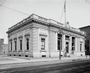 Post Office Architecture Prints: Post office, Holyoke, Mass. c1908. Creator: Unknown