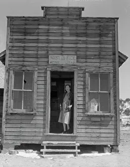 Farm Security Administration Images Prints: Post office and postmistress, view number two