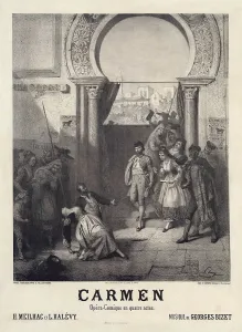 Poster Print of Carmen Opera Première, 1875
