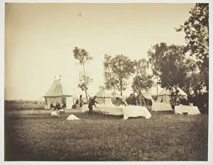 1857 Camp de Chalons Albumen Print