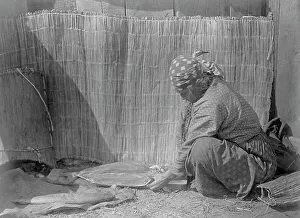 Preparing Salmon Print, c1910