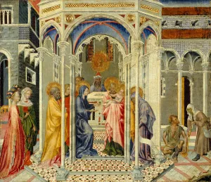 Giovanni Di Paolo Artwork Prints: The Presentation of Christ in the Temple, ca. 1435. Creator: Giovanni di Paolo