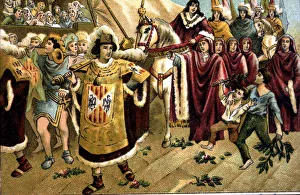 Prince Charles of Viana in the midst of popular enthusiasm for his proclamation as Prince Charles of Viana in the midst of popular enthusiasm for his proclamation as