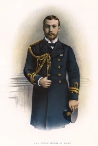 The Prince of Wales, the future King George V (1865-1936), c1900.Artist: JS Virtue The Prince of Wales, the future King George V (1865-1936), c1900.Artist: JS Virtue