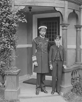 The Prince of Wales and Prince Edward at the Royal Naval College, Osborne, Isle of Wight, 1908 The Prince of Wales and Prince Edward at the Royal Naval College, Osborne, Isle of Wight, 1908