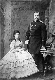 Alexander Alexandrovich Romanov Collection: Princess Dagmar of Denmark and Grand Duke Alexander Alexandrovich of Russia, 1866