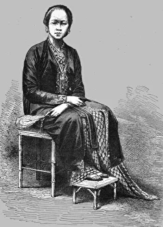 Princess Saripa, Java; A Visit to Borneo, 1875 Print