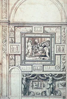 Project for a Wall Decoration of a vault, 16th century. Artist: Perino del Vaga Project for a Wall Decoration of a vault, 16th century. Artist: Perino del Vaga
