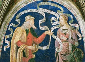 Prints of The Prophet Daniel and the Erythraean Sibyl, 1492-1495. Found in the Collection of Apostolic Palace, Vatican Vatican City Prints: The Prophet Daniel and the Erythraean Sibyl Print, 1492-1495