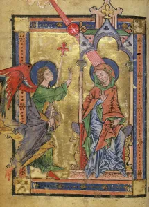 Print of illuminated Psalter Breviary