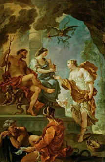 Ancient Greek Mythology Paintings Prints: Psyche Obtaining the Elixir of Beauty from Proserpine