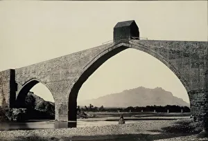 Albumen Silver Print Art Prints: [Puente del Diablo, Martorell], ca. 1856. Creator: Charles Clifford