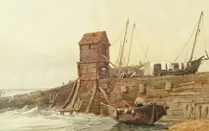 Prints of The Pump House, Brighton, 1800-1824 Brighton And Hove Prints: Samuel Prout Print: The Pump House in Brighton