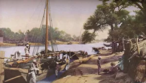 Punjab River Trade Print, c1930s