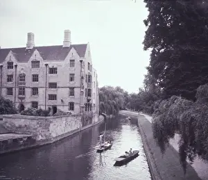 A.C.K Ware Photography Prints: Punting on The Backs at Cambridge, c1955