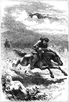 Pursuit of Paul Revere, the scout, 1775 (c1880) Pursuit of Paul Revere, the scout, 1775 (c1880)