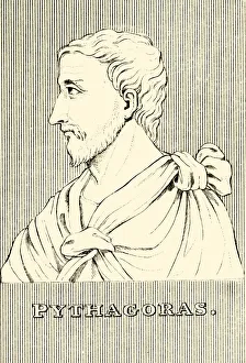 Pythagoras, (c570-c495 BC), 1830. Creator: Unknown Pythagoras, (c570-c495 BC), 1830. Creator: Unknown