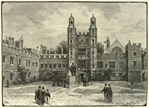 Cassell And Company Limited Prints: The Quadrangle, Eton, 1898. Creator: Unknown