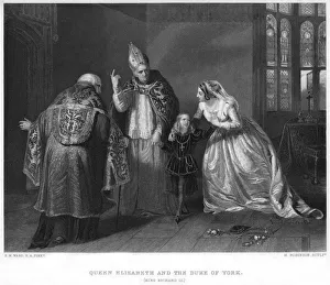 Queen Elizabeth and the Duke of York (King Richard III), (19th century).Artist: H Robinson Queen Elizabeth and the Duke of York (King Richard III), (19th century).Artist: H Robinson