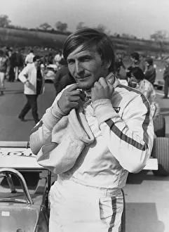 Black And White Racing Images Prints: Racing Driver Derek Bell. Creator: Unknown