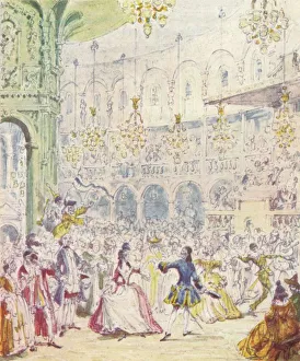 Print of Randulph and Hilda dancing in the Rotunda at Ranelagh Gardens
