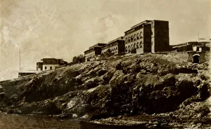 Black And White Postcard Prints: Ras Boradli, Aden, c1918-c1939. Creator: Unknown
