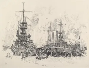 Ready for Service Again, 1917 Print by Joseph Pennell