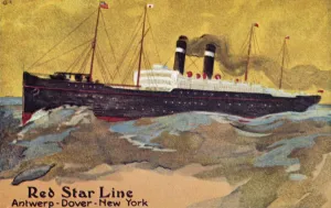 Steamship History Prints: The Red Star Line, c1900. Creator: Unknown