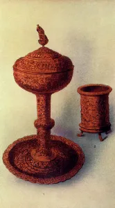 Silver Baptismal Font from The Regalia, c1911 Print