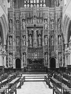 Altar Screen Collection: The reredos of Winchester Cathedral, 1924-1926