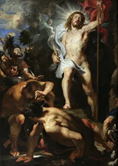 New Testament Bible Scenes Prints: The Resurrection of Christ (central panel)
