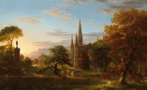Christian Themes In Art Prints: The Return, 1837. Creator: Thomas Cole