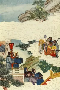 Chinese Mythology Prints: The Return to China, 1922. Creator: Unknown