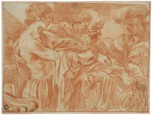 Old Testament Biblical Scene Prints: The return of the prodigal son, unknown date. Creator: Anon