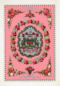 Print of a playing card reverse from Goodall & Son Ltd