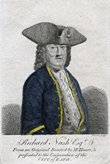 Richard ('Beau') Nash, British dandy, 18th century.Artist: John June Richard ('Beau') Nash, British dandy, 18th century.Artist: John June