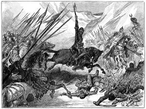 Richard I, Coeur de Lion at the Battle of Arsuf, 1191, (c1880) Richard I, Coeur de Lion at the Battle of Arsuf, 1191, (c1880)