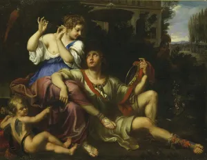 Prints of Rinaldo and Armida. Found in the Collection of Fuji Art Museum, Tokyo Nicolas Mignard Prints: Print of Rinaldo and Armida by Nicolas Mignard