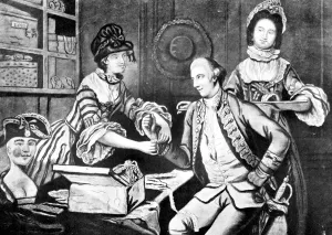 The Rival Milliners, 1770 Print