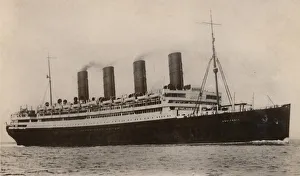 Aquitania Ship Prints: RMS Aquitania, c1930. Creator: Unknown