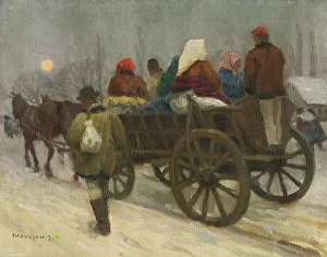 Women's Fashion Clothing Prints: The road to market, c1925. Creator: Teodor Jozef Mousson