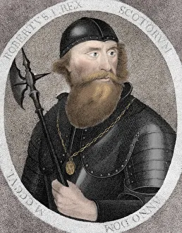 Scottish History Prints: Robert I, commonly Robert the Bruce, King of Scotland, (1797). Artist: E Harding