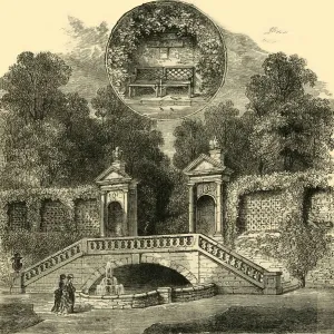 'Rogers' Seat and Inigo Jones' Gateway, Holland House', c1876. Creator: Unknown 'Rogers' Seat and Inigo Jones' Gateway, Holland House', c1876. Creator: Unknown