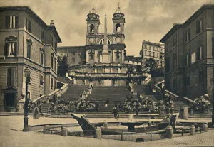 Roma - Church of the Trinita dei Monti, 1910 Roma - Church of the Trinita dei Monti, 1910