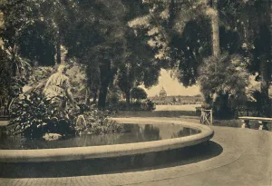 Roma - The Pincio Park. Fountain of Moses, saved from the waters (by Brazza), 1910 Roma - The Pincio Park. Fountain of Moses, saved from the waters (by Brazza), 1910