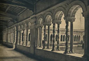 Roma - St. Paul without the Walls - Cloister of the Monastery of the Benedictine Monks. Work of Roma - St. Paul without the Walls - Cloister of the Monastery of the Benedictine Monks. Work of