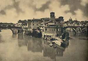 Roma - Tiberine Island and the ancient Bridges Caestius and Fabritius, 1910 Roma - Tiberine Island and the ancient Bridges Caestius and Fabritius, 1910