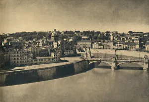 Roma - View of the new bridge of Victor Emmanuel, 1910 Roma - View of the new bridge of Victor Emmanuel, 1910